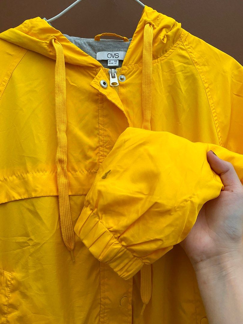 Bright clearance yellow windbreaker