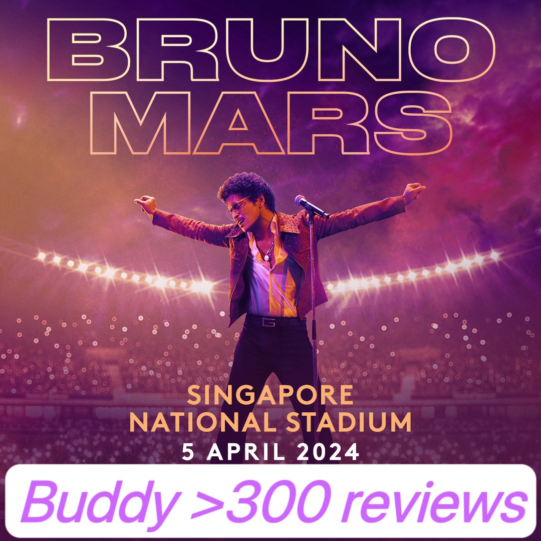 Bruno Mars Live in Singapore 2025 concert world tour VIP Gold Silver Priority General Standing