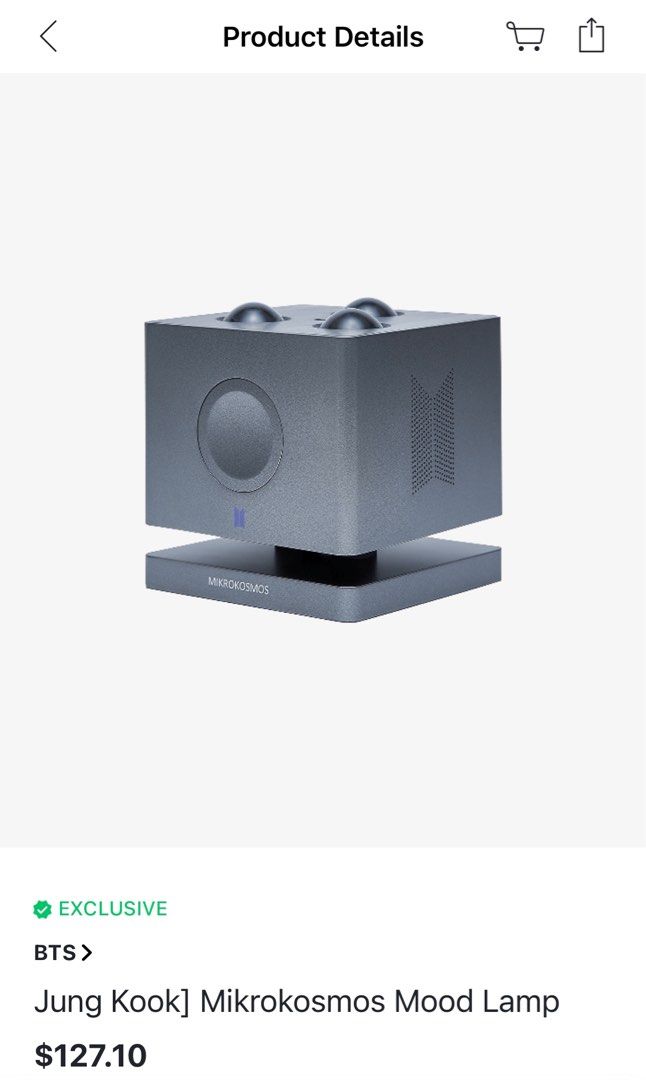 BTS JUNGKOOK MIKROKOSMOS MOOD LAMP