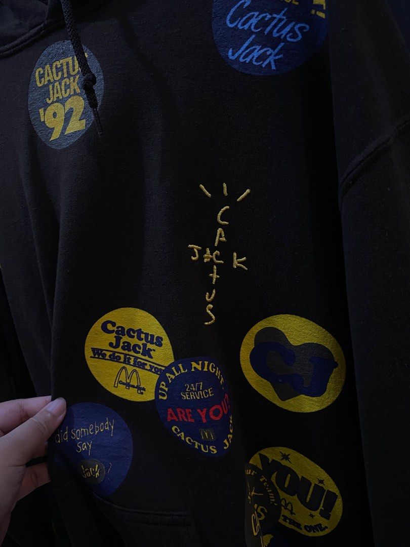 Cactus Jack by Travis Scott x McDonald s Sticker Bomb Hoodie