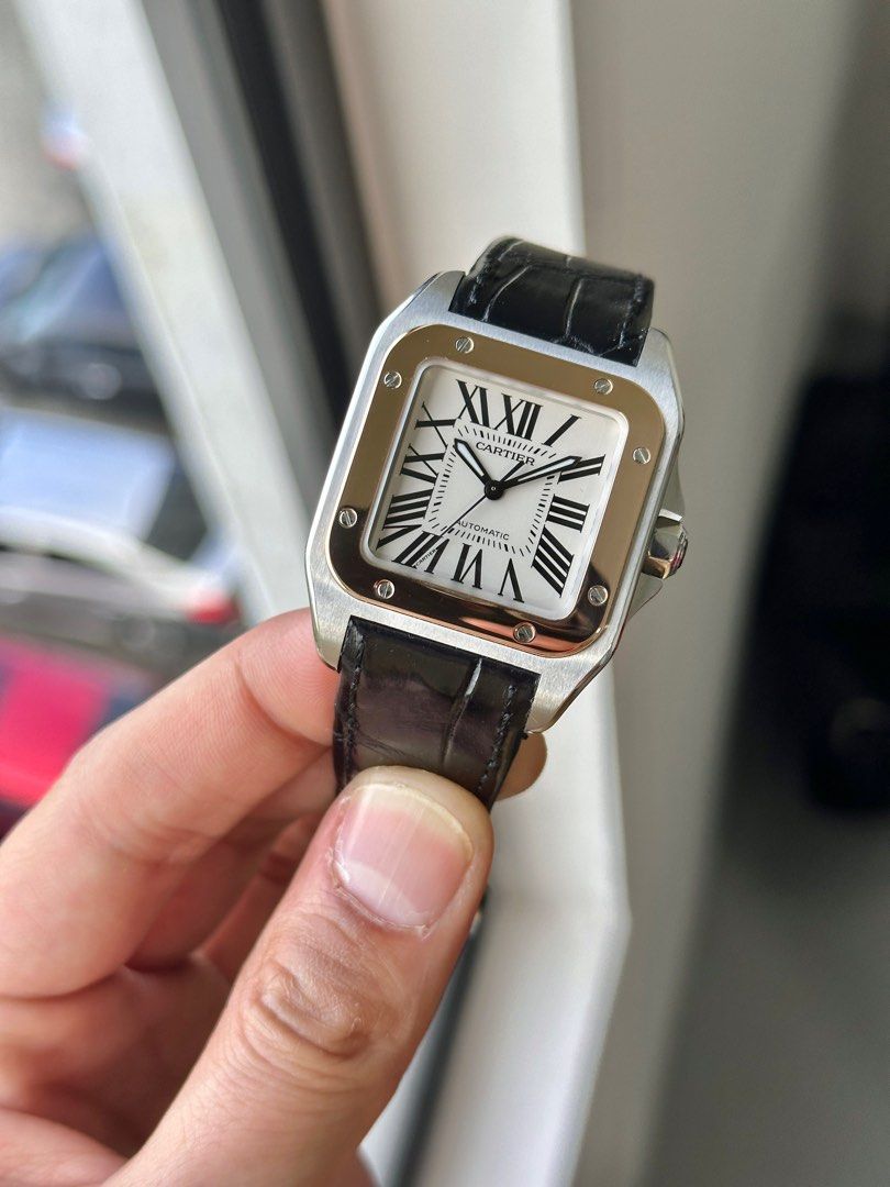 Cartier Santos 100 Lady Half Gold 33mm