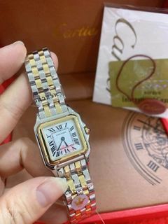 CARTIER SMALL SIZE TWO TONE DIAL AUTHENTIC WATCH