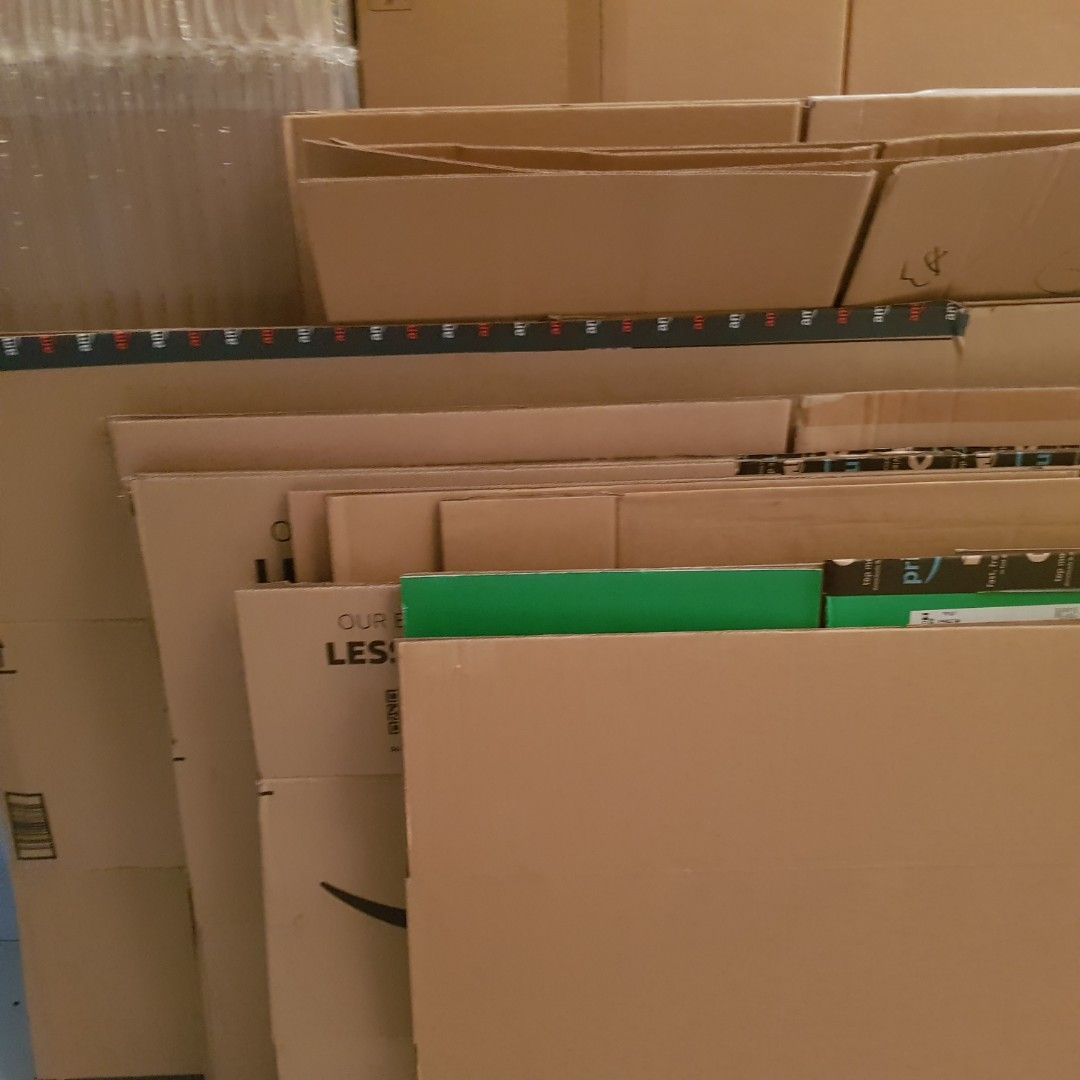 Carton box cardboard brown move house pack, Furniture & Home Living ...