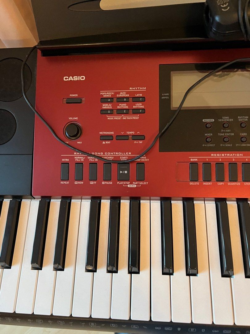 Casio CTK 6250 organ with stool and stand