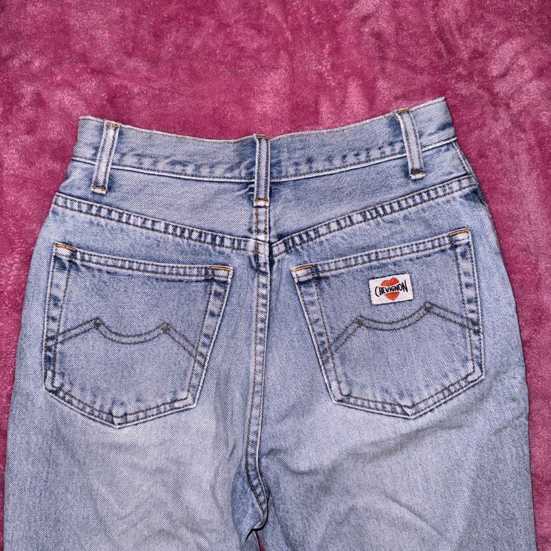 Chevignon Mom Jeans (Category: Jeans) located in Bacolod City. Submitted by fitsbymaria (Listing ID 1279838430, Image 3). Description: thick denim very high quality.