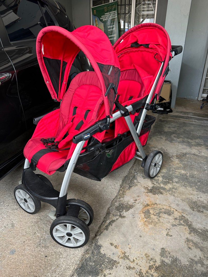 Poussette double online chicco cortina