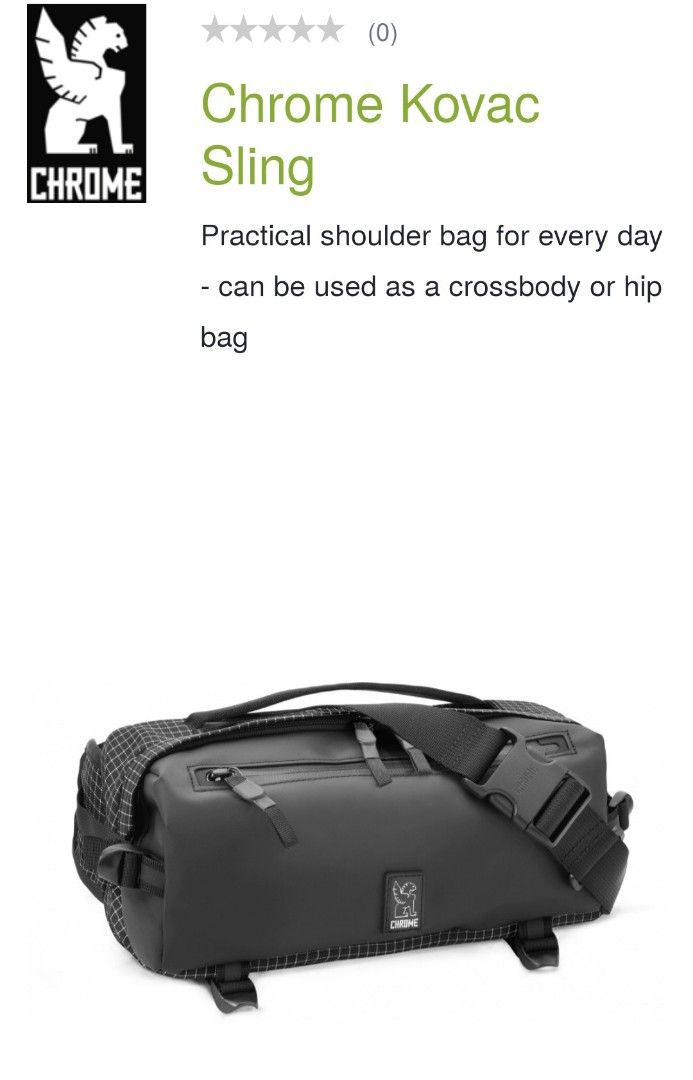 Chrome Kovac Sling Bag Men s Fashion Bags Sling Bags on Carousell