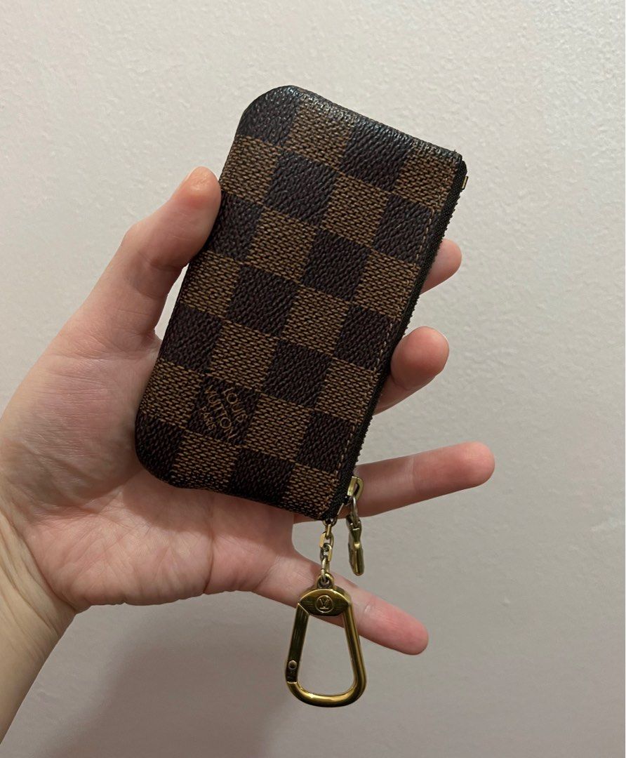 CLEARANCE SALE Authentic Louis Vuitton LV Damier Ebene Pochette Cles Key Pouch Card Holder Luxury Bags Wallets on Carousell