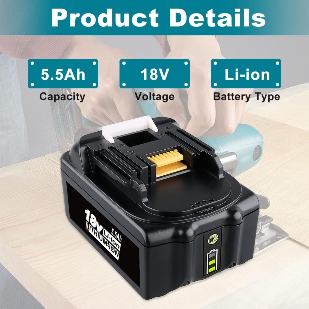 2PCS Makita BL1850 18V 5.0Ah LXT Li-Ion Battery Brand NEW