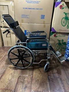 Commode wheelchair with reclining