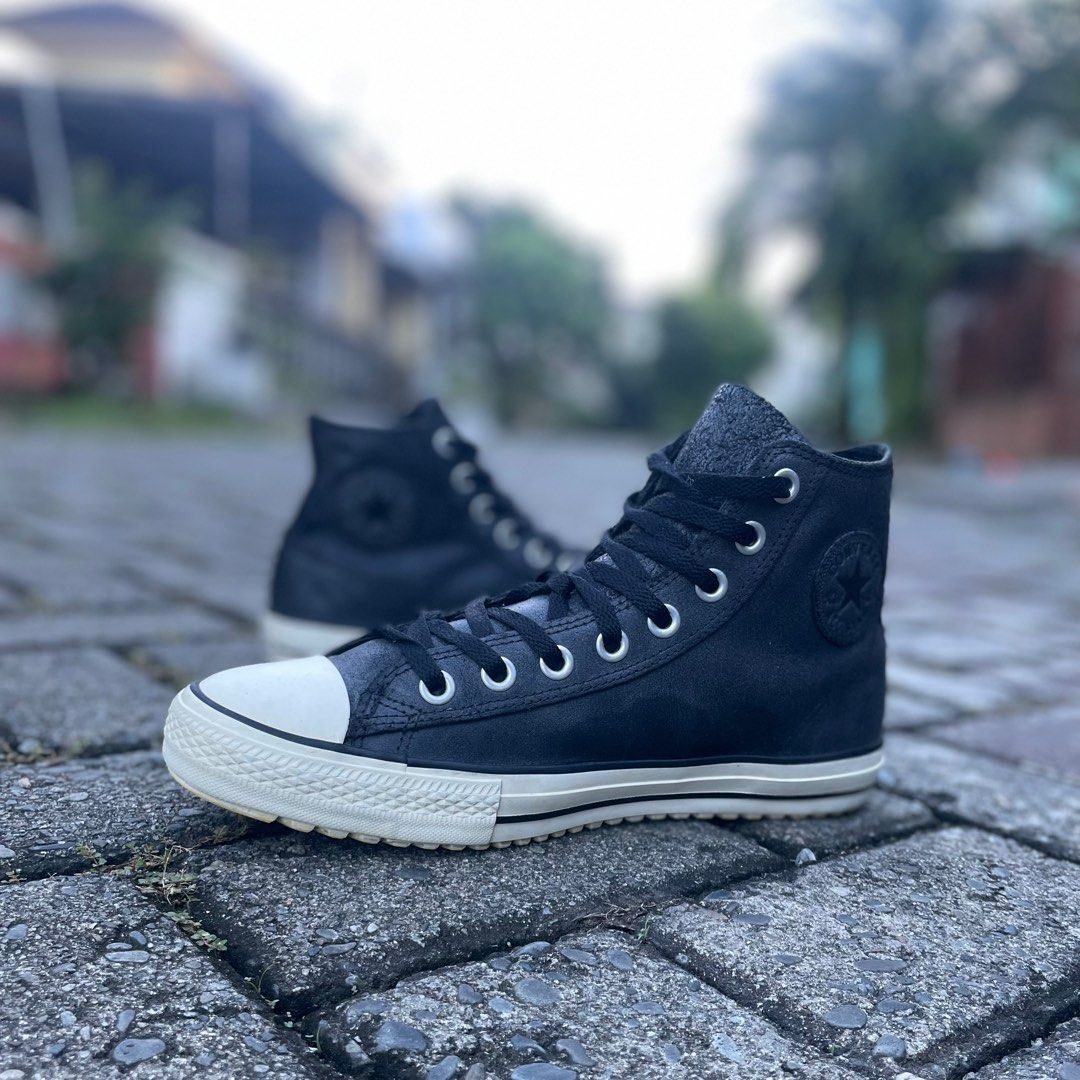 Converse Thinsulate Leather Black Fesyen Pria Sepatu Sepatu