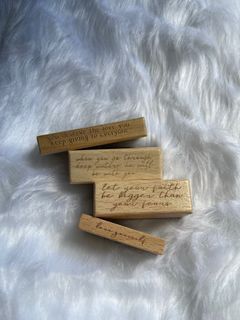 Daily Affirmations Wooden Stamp