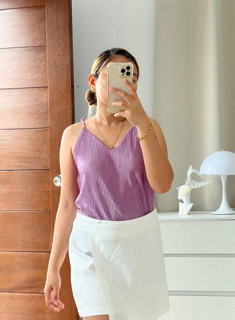 Lavender spaghetti strap top hotsell