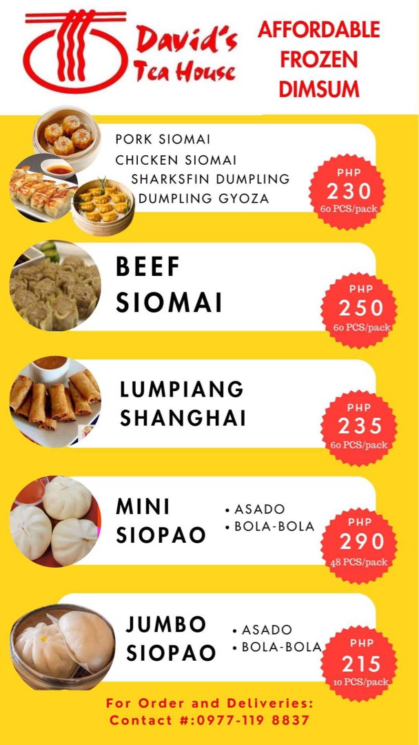 David’s Tea House Frozen Dumplings, Food & Drinks, Chilled & Frozen