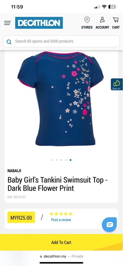 Decathlon swimsuit baby store
