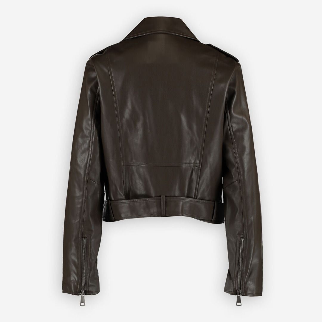 dkny leather motorcycle jacket
