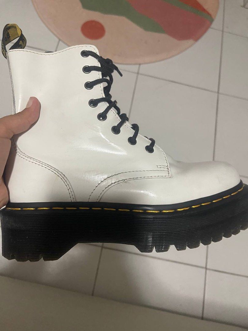 Dr marten discount white jadon boot