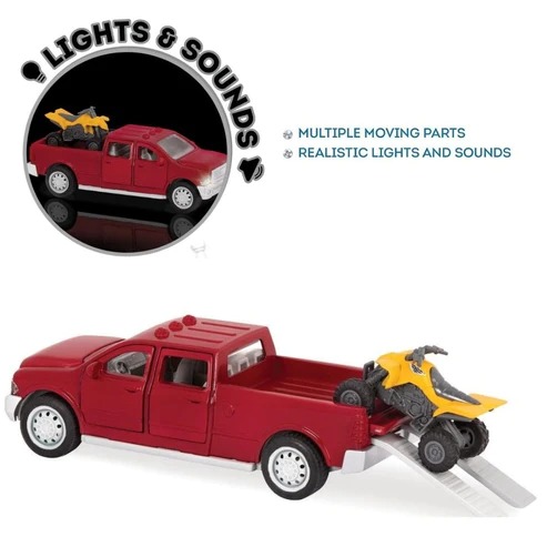 Driven by Battat] Micro Series Crane Truck with Realistic Lights