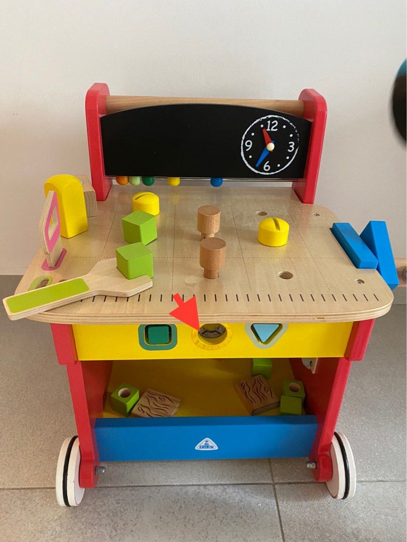 Elc wooden outlet activity workbench