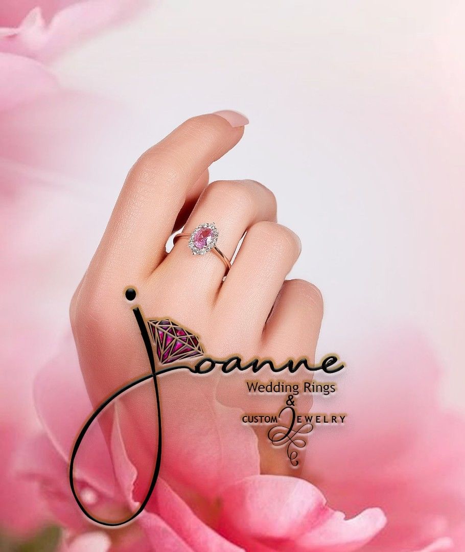 Pink sapphire rings on sale for sale