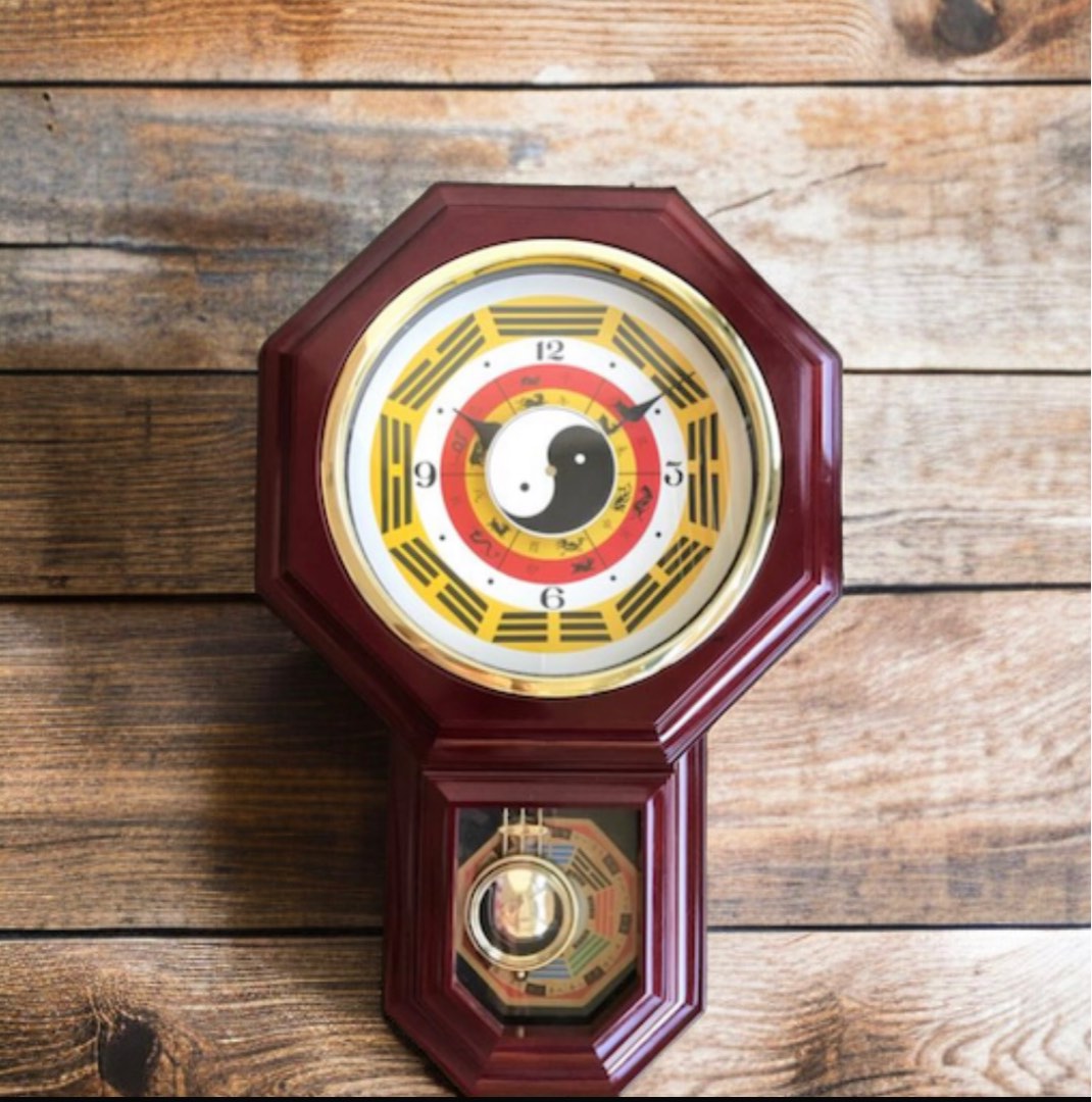Feng Shui Wall clock, Furniture & Home Living, Home Decor, Clocks on Carousell