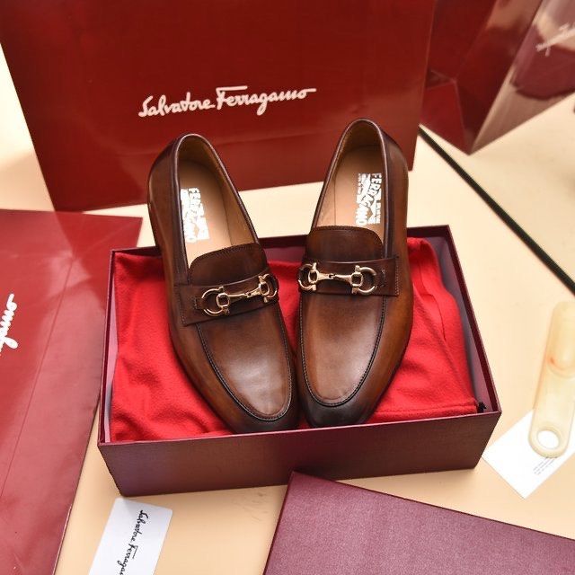 Replica ferragamo sales mens dress shoes