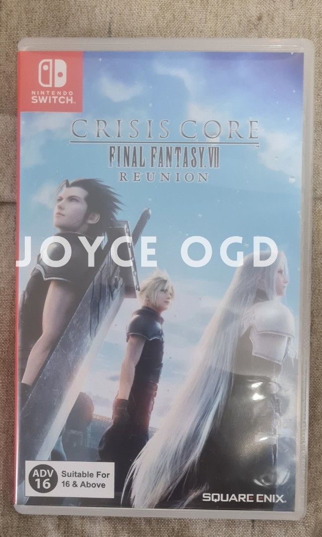 FINAL FANTASY VII CRISIS CORE REUNION (Category: Nintendo) located in Manila. Submitted by lalagianan27 (Listing ID 1279832610, Image 1). Description: FINAL FANTASY VII CRISIS CORE REUNION Switch Games for Sale. TAKE ALL for P5500 with Free Cart Case NARUTO STORM 4 - P1000 AVATAR THE LAST AIR BENDER - P1300 FFVII CRISIS CORE REUNION - P1600 Cart only: Hyrule Warriors - P1000 CTR - P800 SOLD! HOGWARTS LEGACY P1800 SOLD! FFX-X2 (unused code) - P120