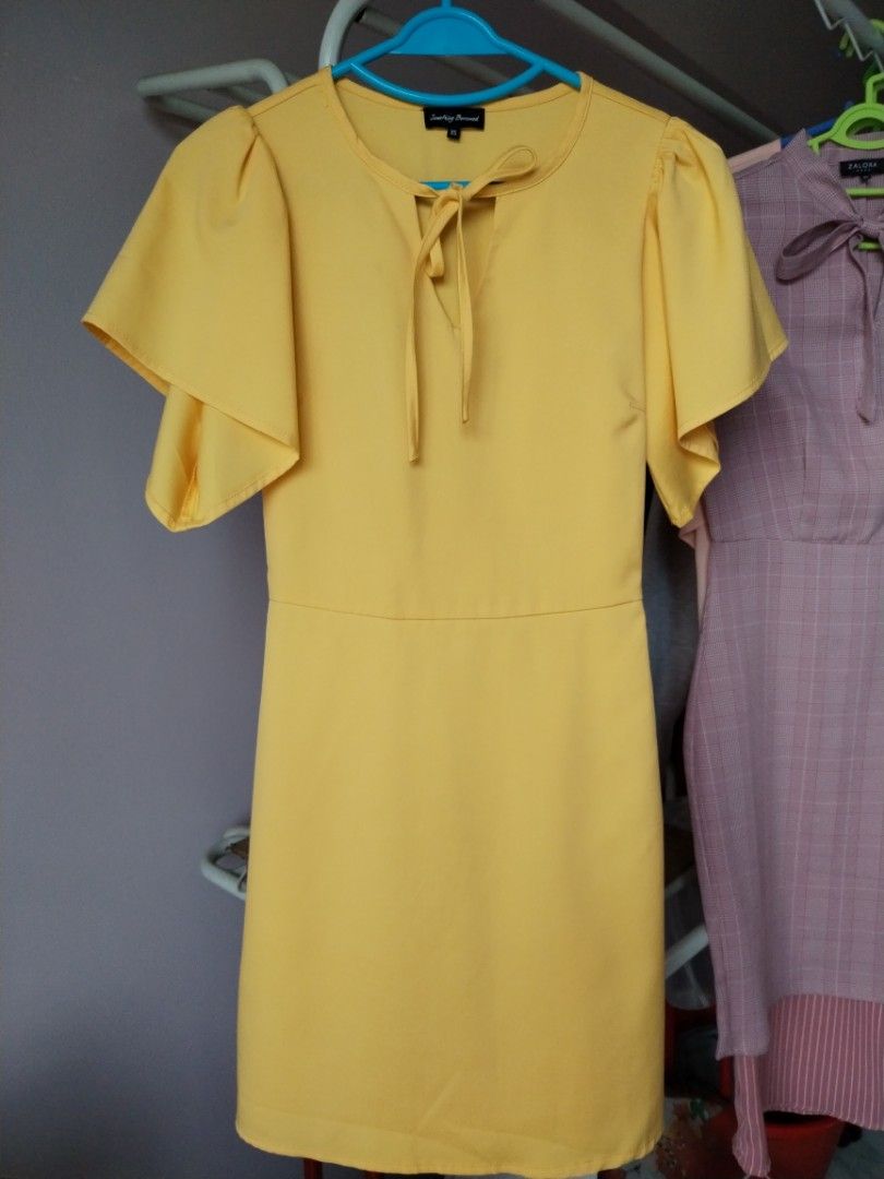 Zalora Flare Sleeves Fit and Flare Dress Women s Fashion Dresses
