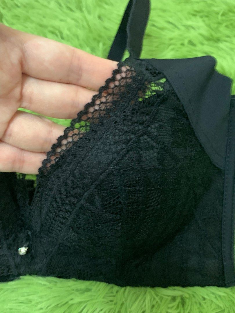 Free shipping Japan wacoal black lace support push up padded bra. 34ABC.  32ABC. Peach John. Fufu. Amphi. Wing. Une Nana cool., Women's Fashion, New  Undergarments & Loungewear on Carousell