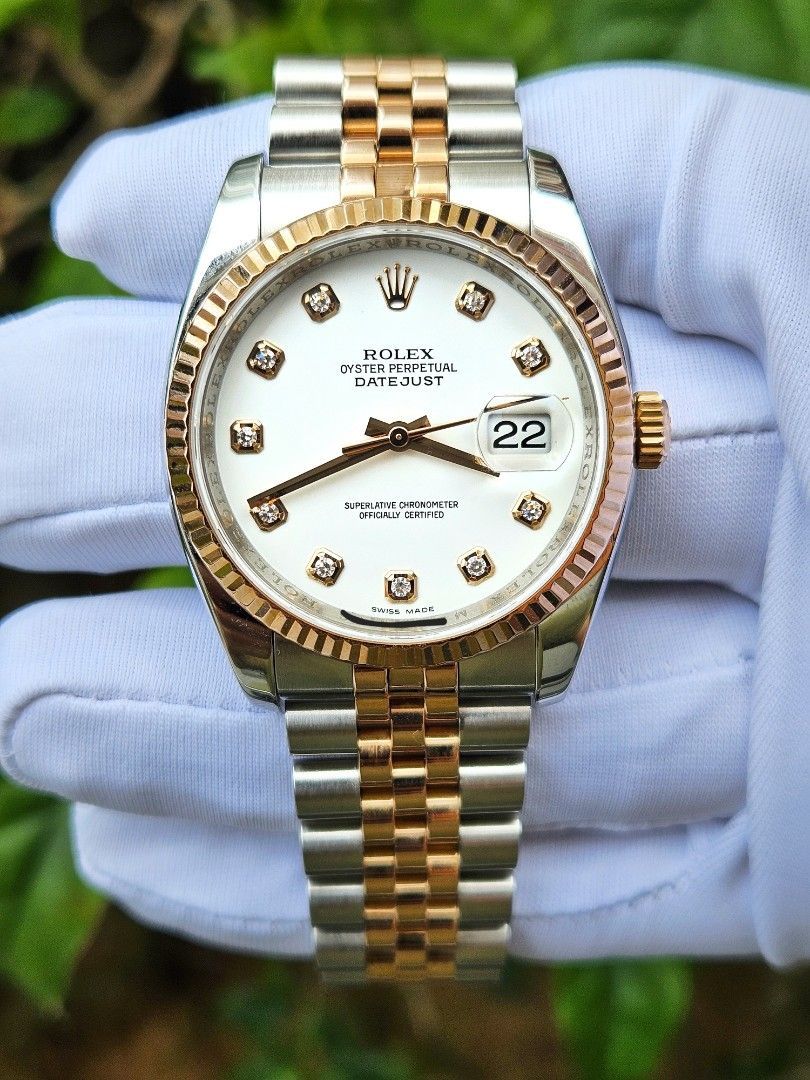 All gold diamond rolex cheap