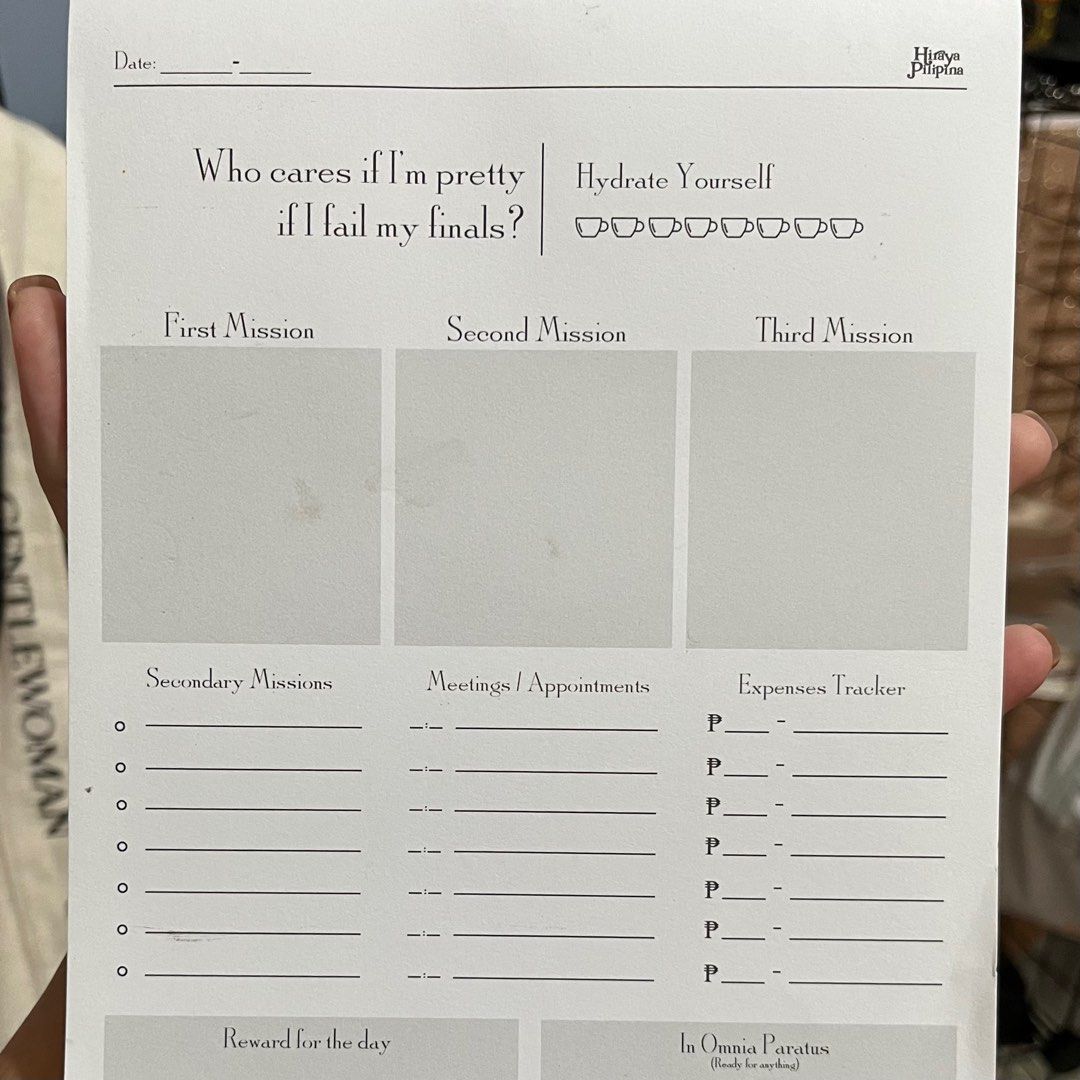 Gilmore Girls Paper Pad (Category: Stationery & School Supplies) located in San Pablo. Submitted by sza.sells (Listing ID 1279881276, Image 2). Description: expenses tracker by hiraya pilipina.