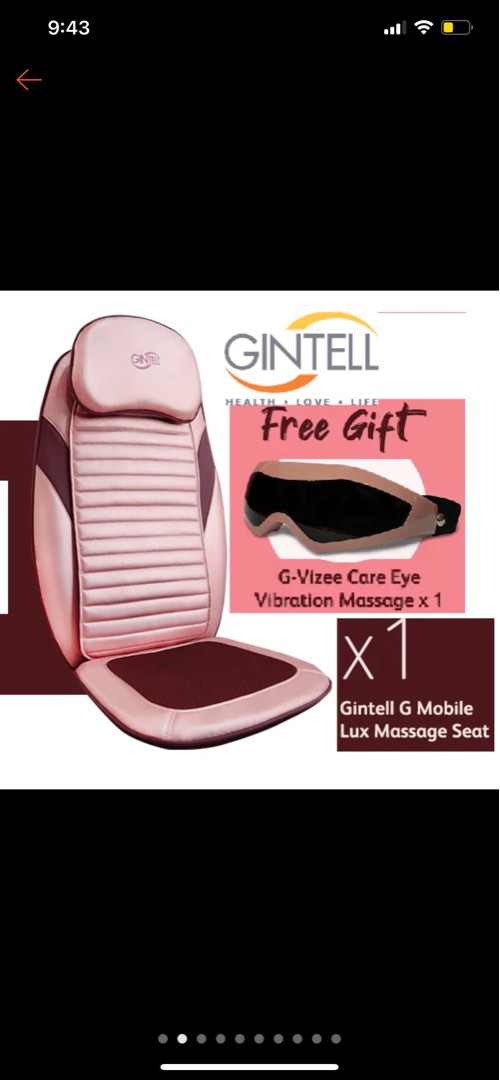 Gintell g mobile lux massage seat online