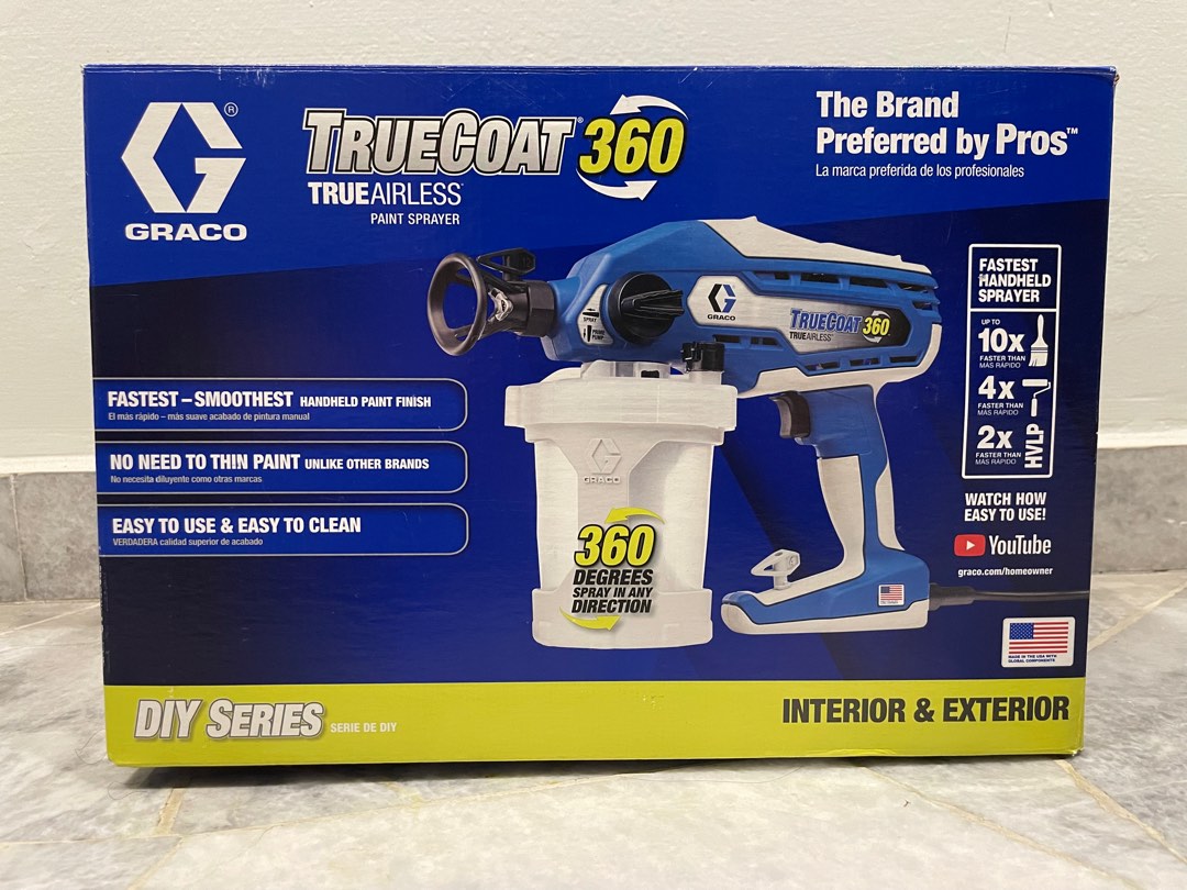 Graco Truecoat 360 Electric Airless Sprayer for water based paint