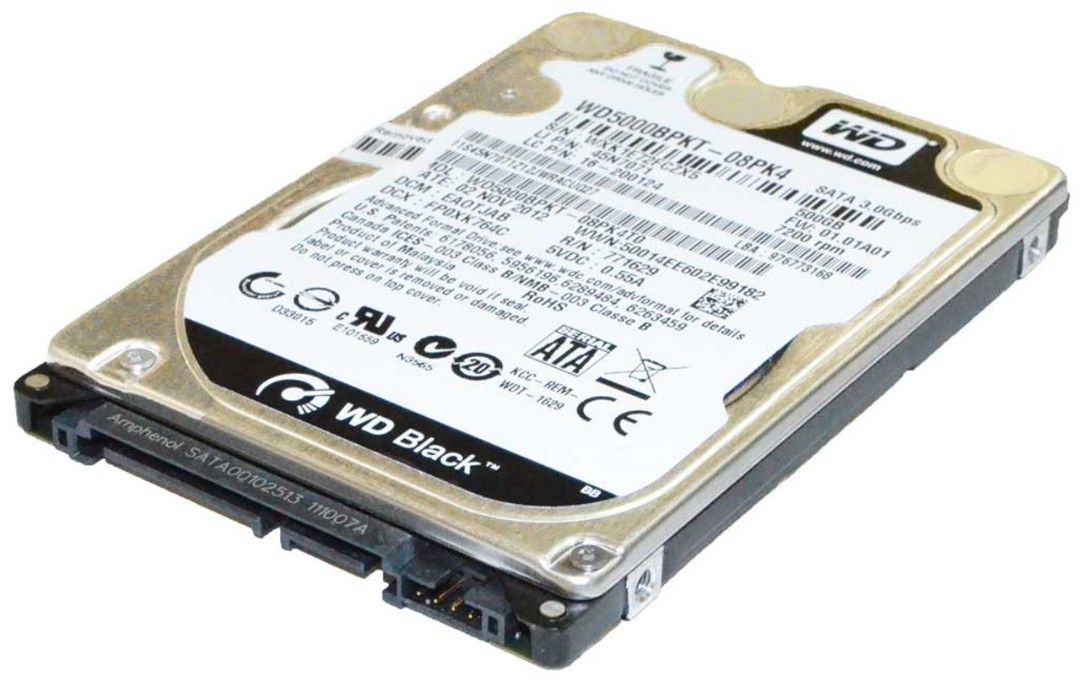Hard Disk (Category: Hard Disks & Thumbdrives) located in Singapore. Submitted by lsylala (Listing ID 1279832291, Image 1). Description: WESTERN DIGITAL 500GB 7.2K RPM SATA II 2.5 INCH (WD5000BPKT-00PK4T0) MANUFACTURER: WESTERN DIGITAL PART NUMBER: WD5000BPKT-00PK4T0 CAPACITY: 500GB SPEED: 7.2K RPM INTERFACE: SERIAL ATA ( SATA II / SATA2 ) TECHNOLOGY: HARD DISK DRIVE ( HDD ) TRANSFER RATE: 3GB/S SIZE FORM FACTOR: 2.5 INCH HARD DRIVE SERIES / CLAS