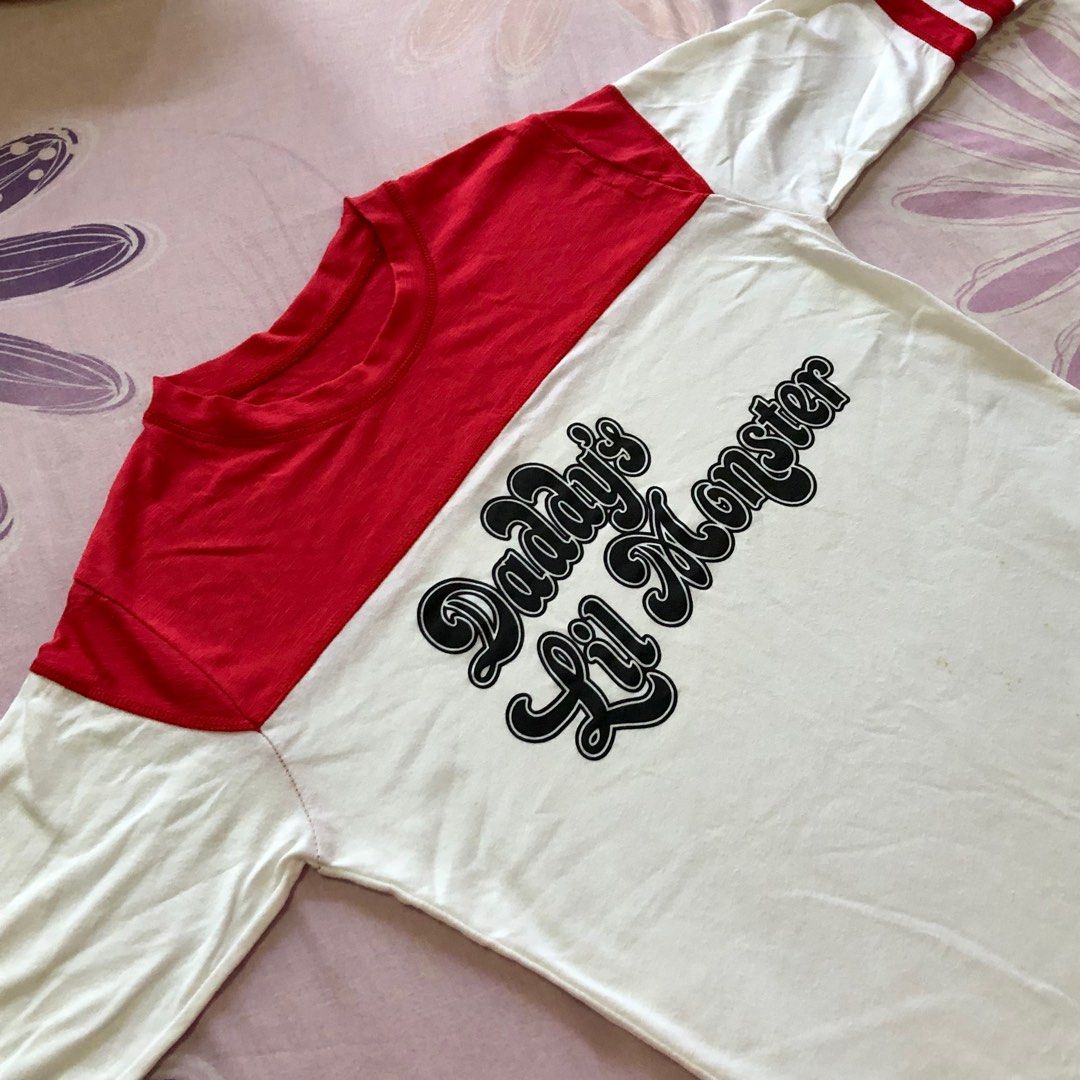 Harley Quinn DC Costume Longsleeves Top, Women's Fashion, Tops