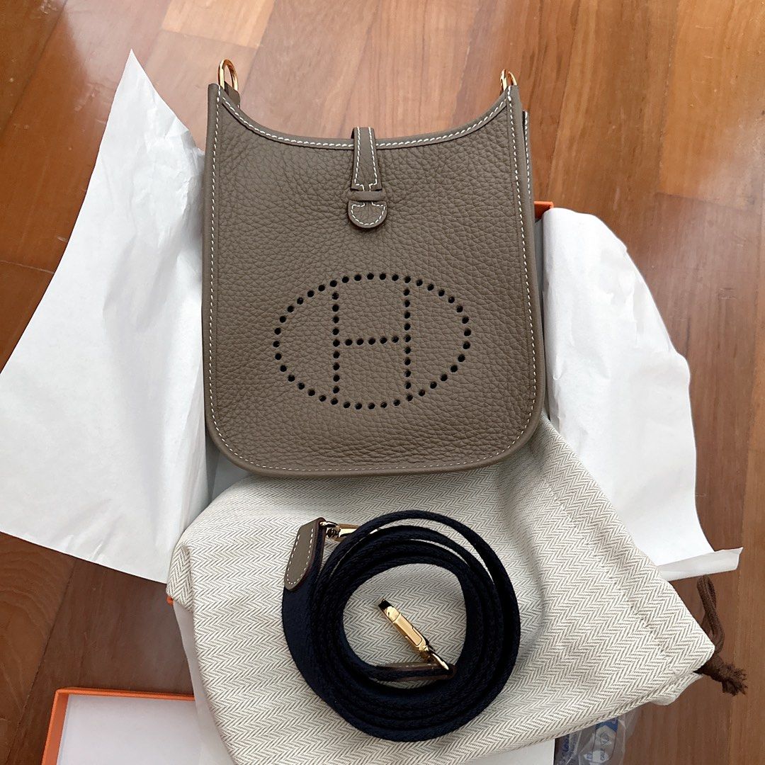 Hermes mini deals evelyne etoupe