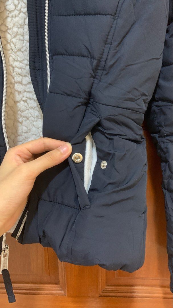 Hollister sherpa top lined puffer jacket
