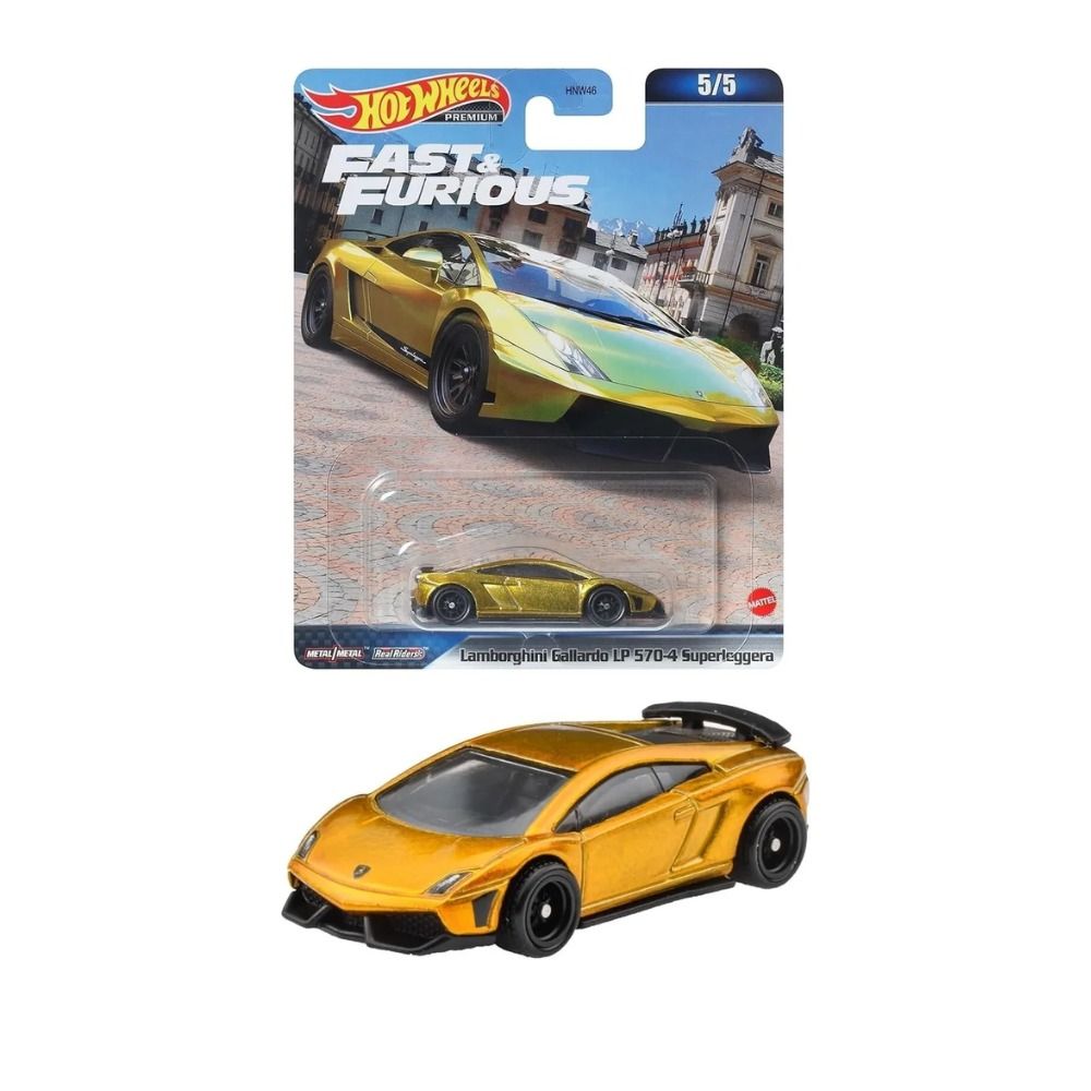 Hot Wheels 1 64 Scale Lamborghini Gallardo LP 570 4 Gold Die cast Car Hobbies Toys Toys Games on Carousell