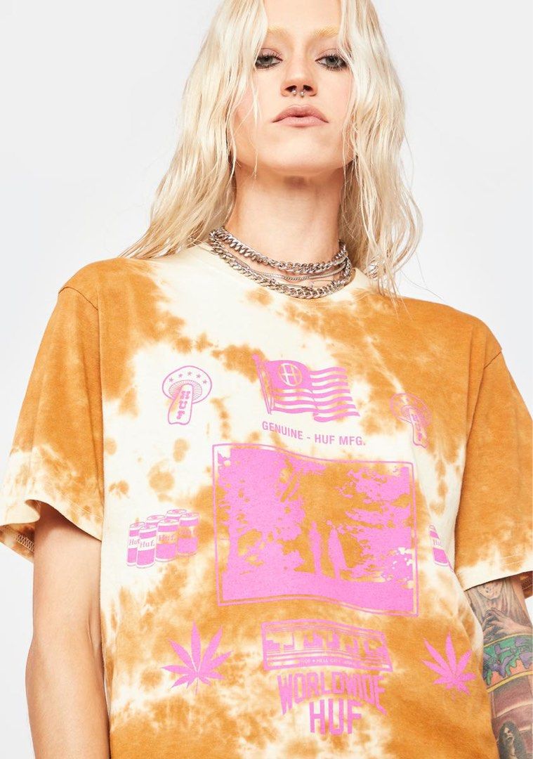 Huf tie sales dye t shirt