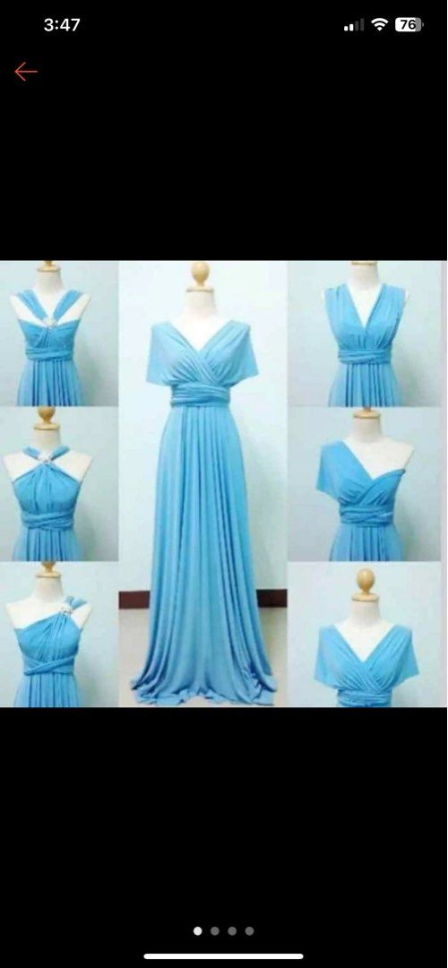 Infinity dress sky blue shop