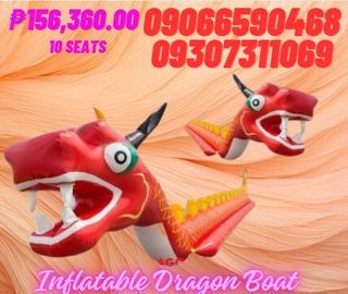 inflatable dragon Boat For Sale 10 seats capacity