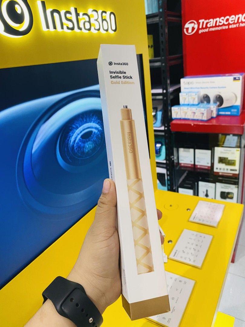 Insta360 Invisible Stick Gold Edition 114cm (Category: Tripods & Monopods) located in Makati City. Submitted by techubstoreandaccessories (Listing ID 1279877341, Image 1). Description: Insta360 Invisible Stick Gold Edition 114cm Ready for Pick-Up / Same Day Delivery Via Lalamove‼️ DETAILS: ✅ Actual Picture Posted. ✅BRAND NEW, SEALED, & ORIGINAL. ✅7 Days Replacement for Factory Defects and 1year Limited Warranty. (Terms and conditions apply). ✅Wit