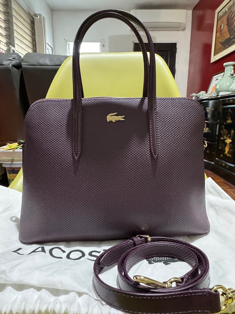 Sac discount lacoste prune