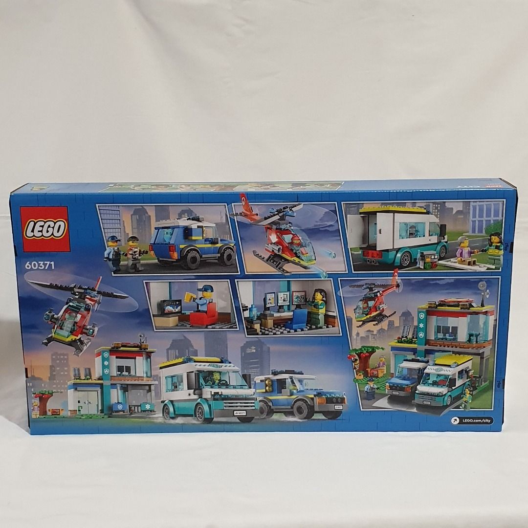 LEGO 60371 City Emergency Vehicles HQ, Hobbies & Toys, Toys & Games on  Carousell