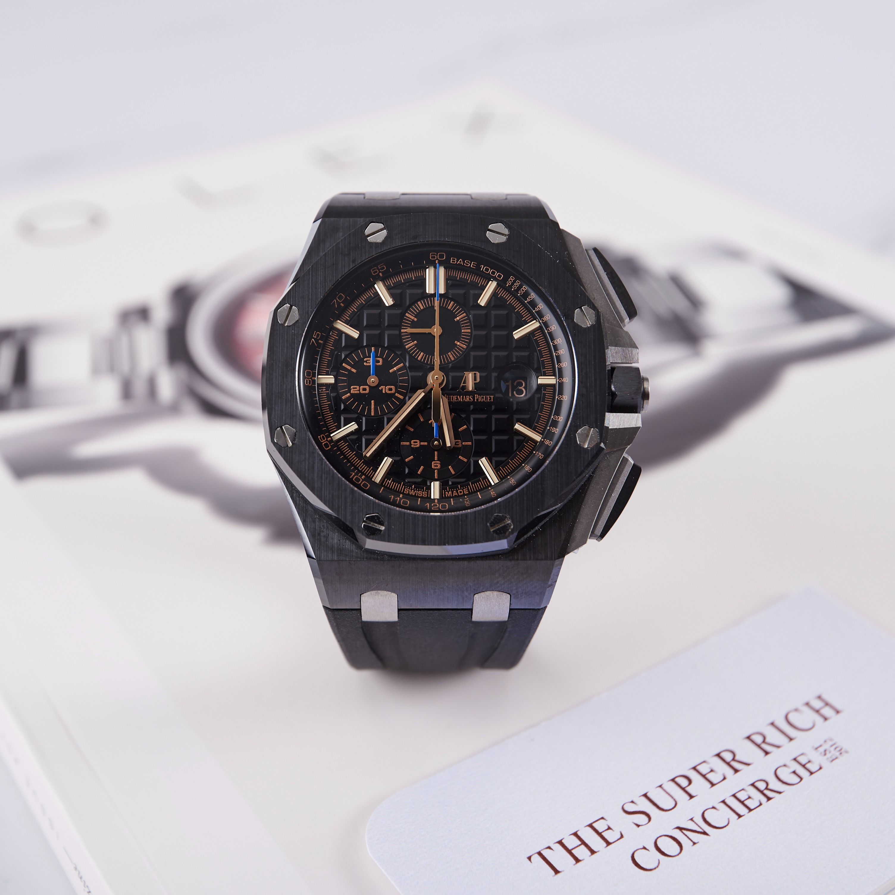 [LIKE NEW] Audemars Piguet Royal Oak Offshore Chronograph 26405CE.OO.A002CA.02 44mm (Category: Watches) located in Singapore. Submitted by thesuperrichconciergemalaysia (Listing ID 1279808675, Image 1). Description: 📞 WA 60.1122.00.3344 • https://shorturl.at/cikV2 📣 Join Our Community • https://shorturl.at/glGT1 Condition: Like New •Year of Production: 2019 •Come With Complete Set With Box & Certificate. 小红书 • 富二代俱樂部 TikTok • SuperRichConcierge