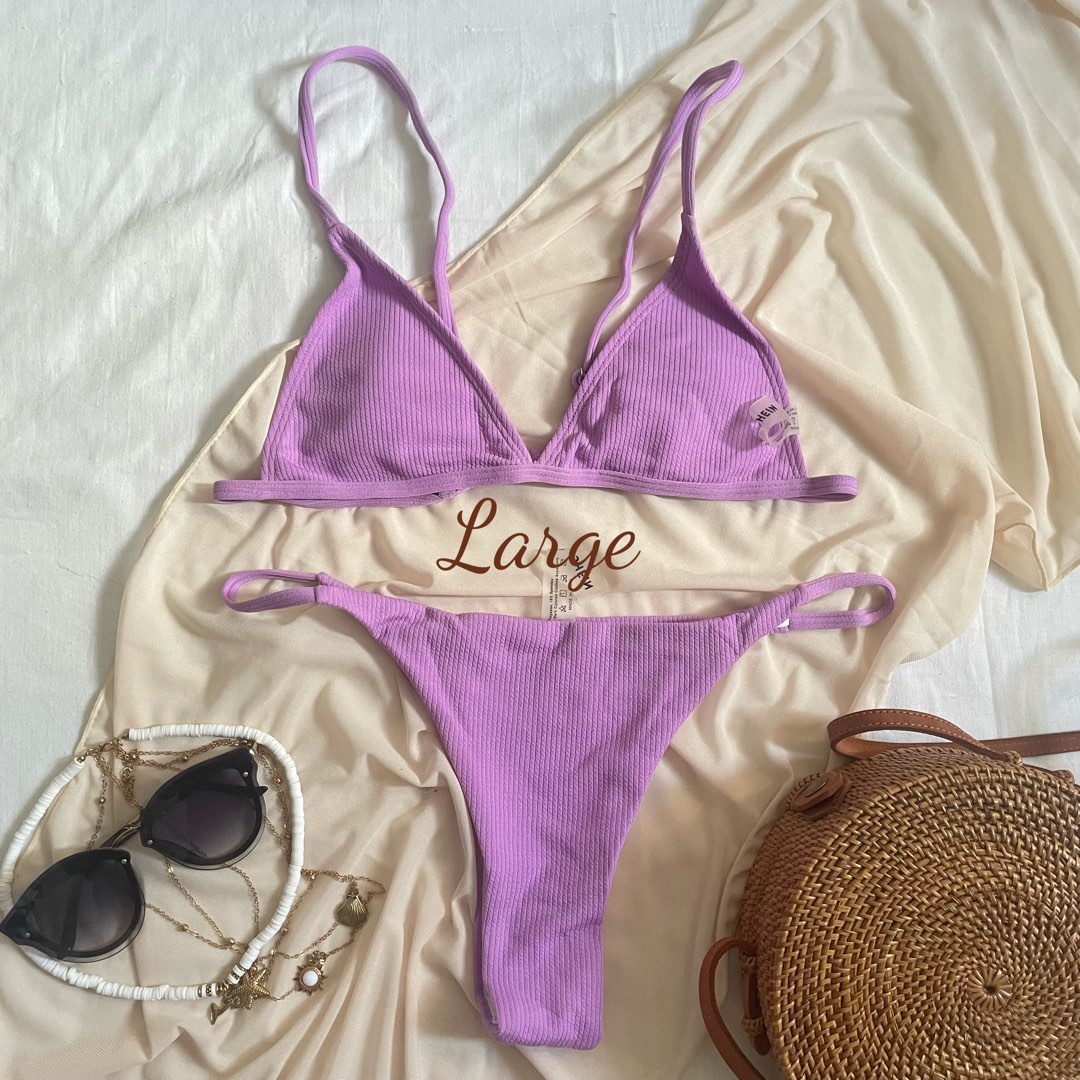 Lilac 2pc swimsuit, Women's Fashion, Swimwear, Bikinis & Swimsuits on ...