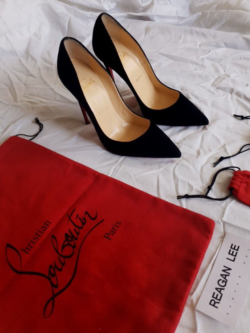 Christian Louboutin So Kate 120 Suede Black Women s Fashion
