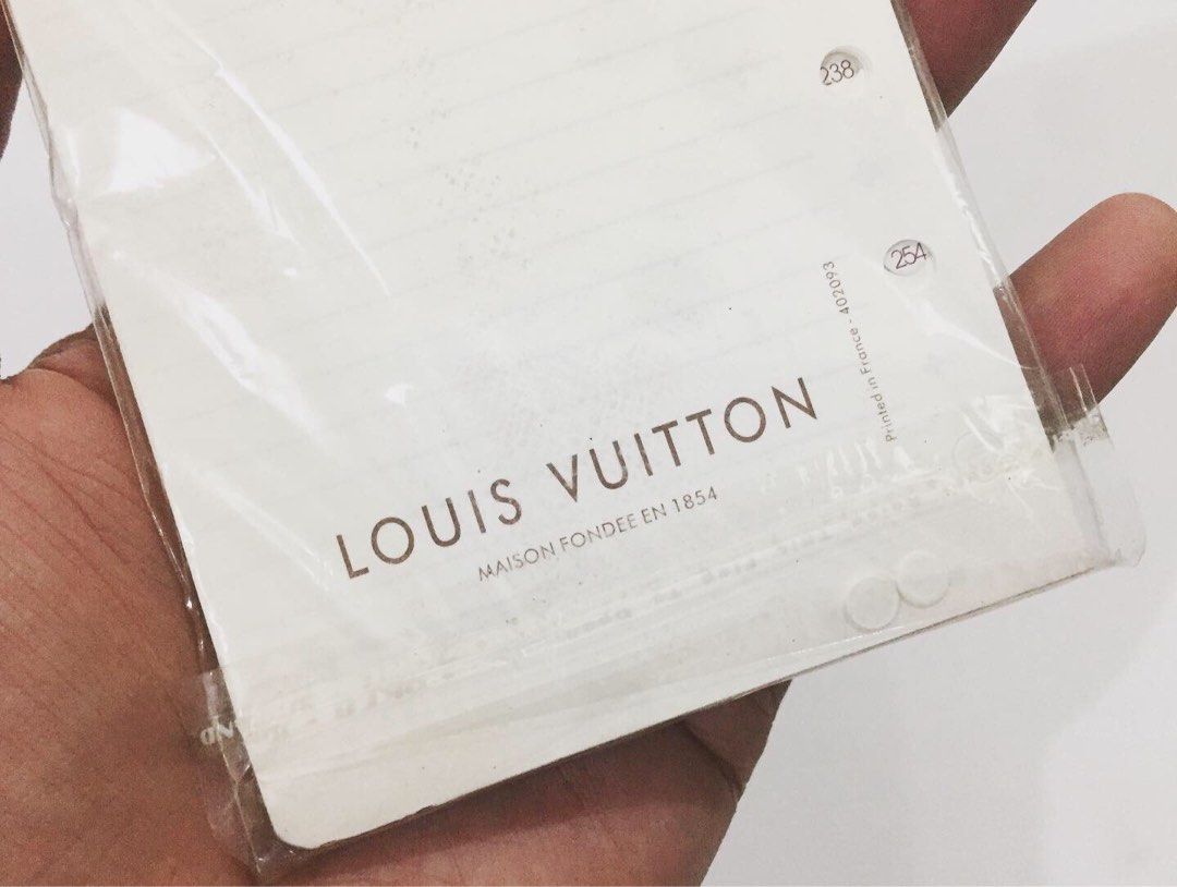 Louis Vuitton mini agenda refill, Hobbies & Toys, Stationary & Craft, Stationery & School