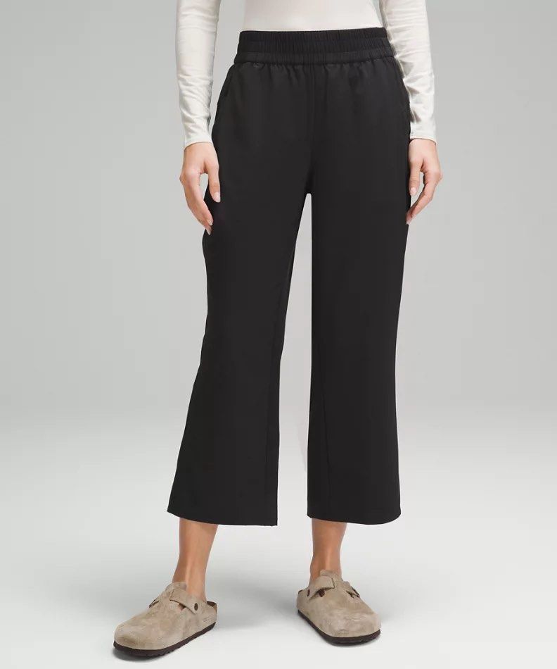Lululemon Lightweight Wide-Leg High-Rise Pants/Culottes - Grey, Women's  Fashion, Activewear on Carousell