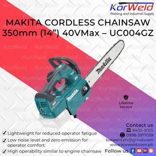 Makita Cordless Chainsaw 350mm (14")Max - UC004GZ